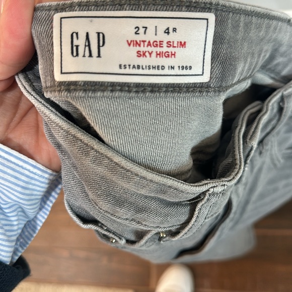 Gap Sky High Vintage Slim Gray Jeans - Picture 6 of 6